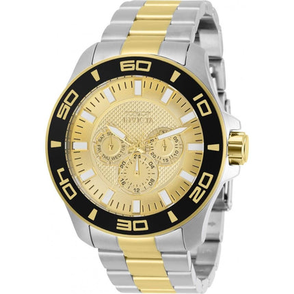 Invicta Men's Quartz Watch - Pro Diver Gold Tone Dial Two Tone Bracelet | 30947 ,