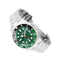 Invicta Men's Quartz Watch - Pro Diver Green and Black Bezel Silver Bracelet | 40949 ,