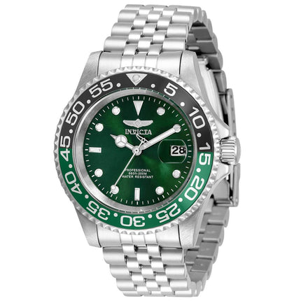 Invicta Men's Quartz Watch - Pro Diver Green Dial Stainless Steel Bracelet | 34105 ,