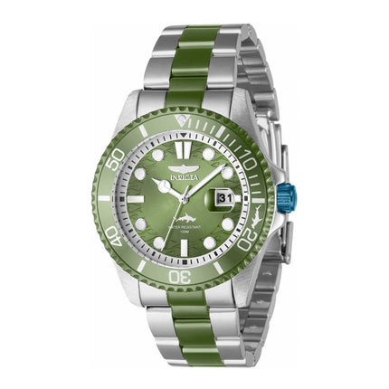Invicta Men's Quartz Watch - Pro Diver Light Green Dial Two Tone Bracelet | 40938 ,