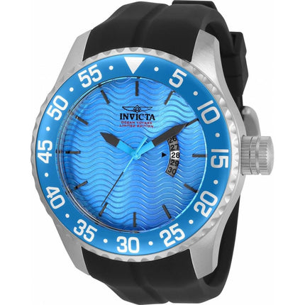 Invicta Men's Quartz Watch - Pro Diver Ocean Voyage Blue Dial Black Strap | 32657 ,