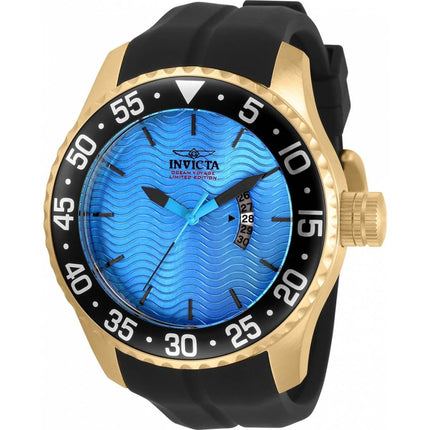 Invicta Men's Quartz Watch - Pro Diver Ocean Voyage Yellow Gold Case Strap | 32659 ,