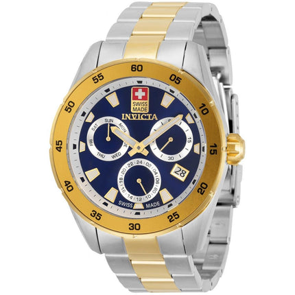 Invicta Men's Quartz Watch - Pro Diver Quartz Two Tone Case Blue Dial Bracelet | 33476 ,