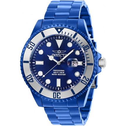 Invicta Men's Quartz Watch - Pro Diver Rotating Bezel Blue Dial Bracelet | 27538 ,