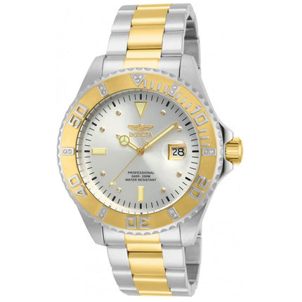Invicta Men's Quartz Watch - Pro Diver Rotating Bezel Two Tone Steel Bracelet | 15285 ,