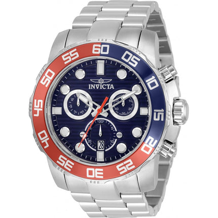 Invicta Men's Quartz Watch - Pro Diver Scuba Chronograph Blue Dial Bracelet | 33298 ,
