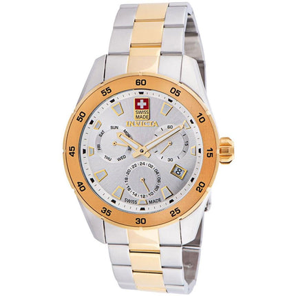 Invicta Men's Quartz Watch - Pro Diver Silver Tone Dial Two Tone Case Bracelet | 33475 ,