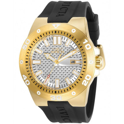 Invicta Men's Quartz Watch - Pro Diver White Dial Black Rubber Strap | 30964 ,
