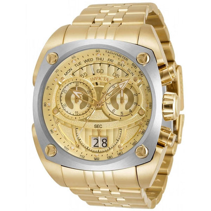 Invicta Men's Quartz Watch - Reserve Chronograph Gold Tone Dial Bracelet | 32072 ,