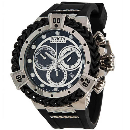 Invicta Men's Quartz Watch - Reserve Herc Chronograph Black Rubber Strap | 33150 ,