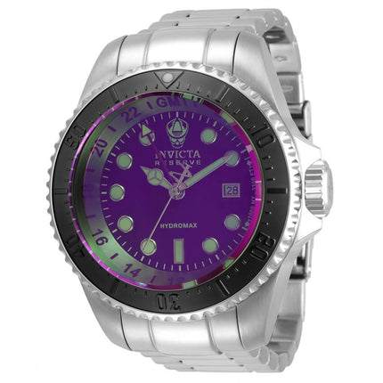 Invicta Men's Quartz Watch - Reserve Hydromax Pink Dial Steel Bracelet | 33496 ,