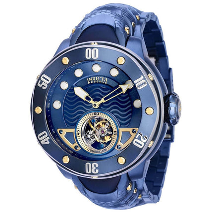 Invicta Men's Quartz Watch - Reserve Kraken Open Heart Dial Blue Bracelet | 35730 ,