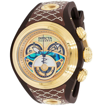 Invicta Men's Quartz Watch - Reserve S1 Chronograph gold and mop dial strap | 38878 ,