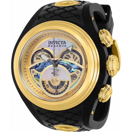 Invicta Men's Quartz Watch - Reserve S1 Chronograph mop dial black strap | 38877 ,