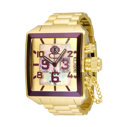 Invicta Men's Quartz Watch - Russian Diver Chrono Gold Tone and White MOP Dial | 35637 ,