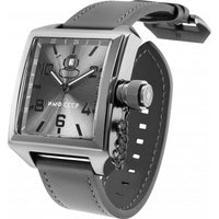 Invicta Men's Quartz Watch - Russian Diver Grey Dial Leather Strap SS Case | 35419 ,