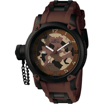 Invicta Men's Quartz Watch - Russian Diver Two Tone Brown and Black Strap | 1198 ,