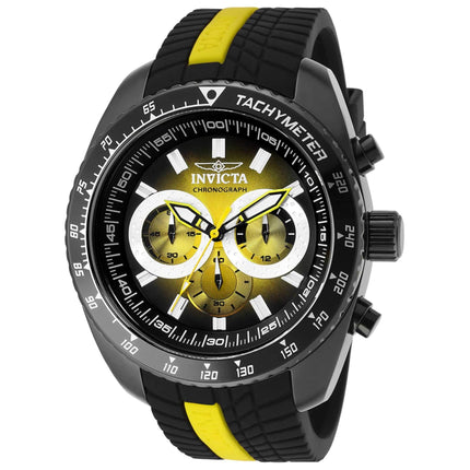 Invicta Men's Quartz Watch - S1 Rally Chronograph Yellow and Black Dial Strap | 36306 ,