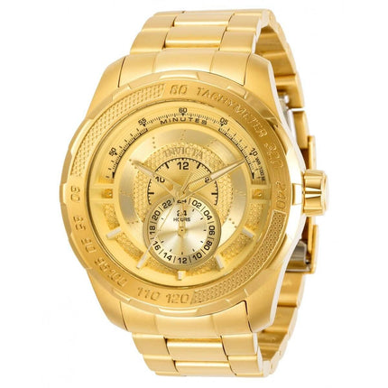 Invicta Men's Quartz Watch - S1 Rally Gold Tone Dial Yellow Gold Bracelet | 30572 ,