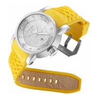 Invicta Men's Quartz Watch - S1 Rally Silver Dial Yellow and Beige Strap | 41141 ,