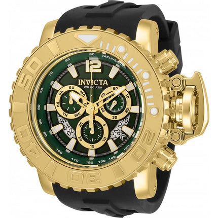 Invicta Men's Quartz Watch - Sea Hunter Chronograph Black Rubber Strap | 32621 ,