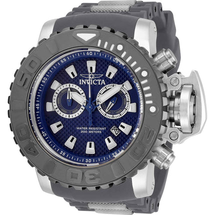 Invicta Men's Quartz Watch - Sea Hunter Chronograph Blue Dial Rubber Strap | 32654 ,