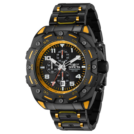 Invicta Men's Quartz Watch - Sea Monster Chronograph Black and Orange Bracelet | 37663 ,