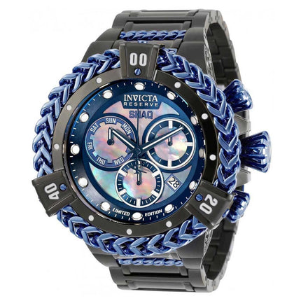 Invicta Men's Quartz Watch - Shaq Blue and Black Bezel Mother of Pearl Dial | 33415 ,