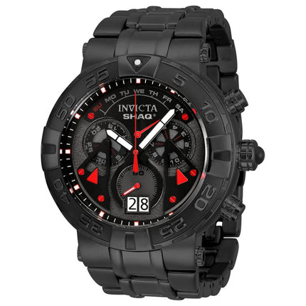 Invicta Men's Quartz Watch - Shaq Chrono Black Stainless Steel Bracelet | 33784 ,