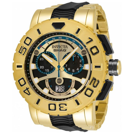 Invicta Men's Quartz Watch - Shaq Chronograph Black and Gold Tone Dial | 33762 ,
