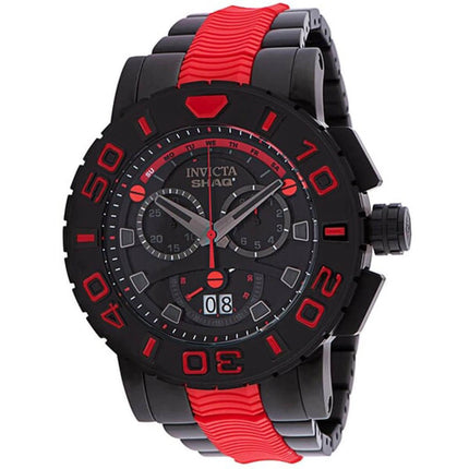 Invicta Men's Quartz Watch - Shaq Chronograph Black Dial Bracelet | 33760 ,