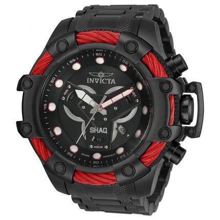 Invicta Men's Quartz Watch - Shaq Chronograph Black Dial Steel Bracelet | 33655 ,