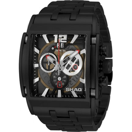 Invicta Men's Quartz Watch - Shaq Chronograph Black Stainless Steel Bracelet | 33736 ,