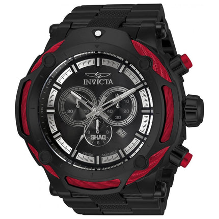 Invicta Men's Quartz Watch - Shaq Chronograph Black Steel Bracelet | 33662 ,