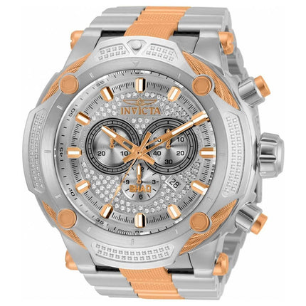 Invicta Men's Quartz Watch - Shaq Chronograph Silver Dial Two Tone Bracelet | 33674 ,