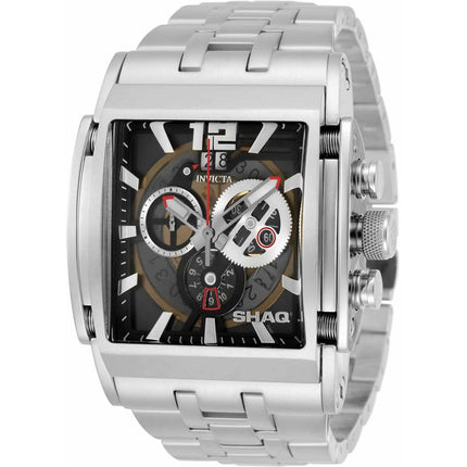 Invicta Men's Quartz Watch - Shaq Chronograph Silver Tone Steel Bracelet | 33734 ,