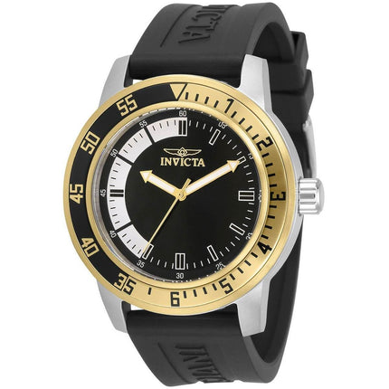Invicta Men's Quartz Watch - Specialty Black and Silver Dial Black Strap | 34097 ,