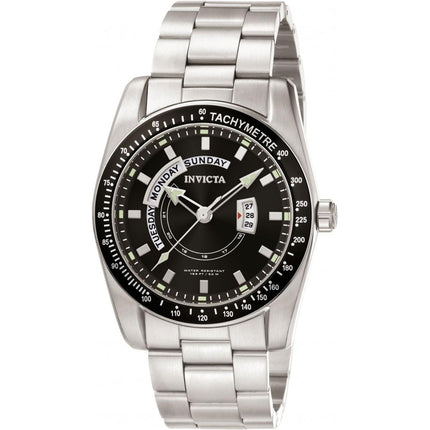 Invicta Men's Quartz Watch - Specialty Black Dial Stainless Steel Bracelet | 5781 ,