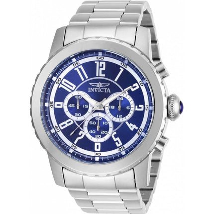 Invicta Men's Quartz Watch - Specialty Chronograph Silver Tone Steel Bracelet | 19464 ,