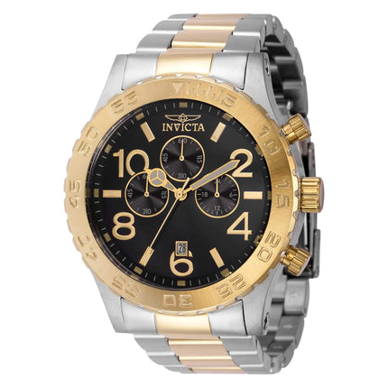 Invicta Men's Quartz Watch - Specialty Silver Tone Case Black Dial Bracelet | 40602 ,