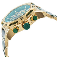 Invicta Men's Quartz Watch - Speedway Chrono Green and Gold Tone Dial Bracelet | 35208 ,