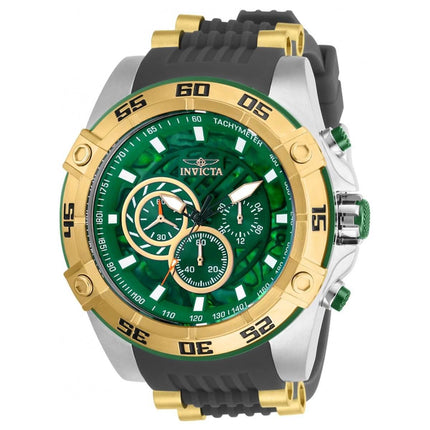 Invicta Men's Quartz Watch - Speedway Green Dial Two Tone Gold and Grey Strap | 27253 ,