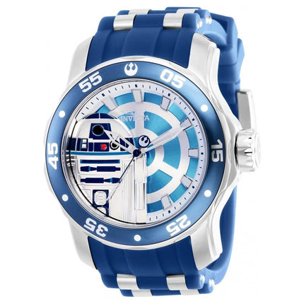 Invicta Men's Quartz Watch - Star Wars Blue and Silver Tone Dial Strap | 39539 ,