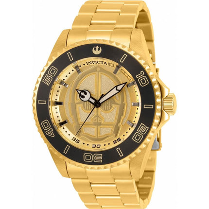 Invicta Men's Quartz Watch - Star Wars C-3PO Yellow Gold Bracelet | 31244 ,