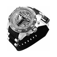 Invicta Men's Quartz Watch - Star Wars Mandalorian Silver and Black Strap | 34990 ,