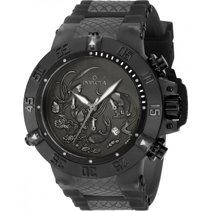 Invicta Men's Quartz Watch - Subaqua Black Stainless Steel and Rubber Strap | 37040 ,
