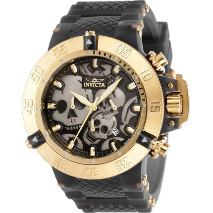 Invicta Men's Quartz Watch - Subaqua Noma III Chronograph Black Rubber Strap | 37327 ,