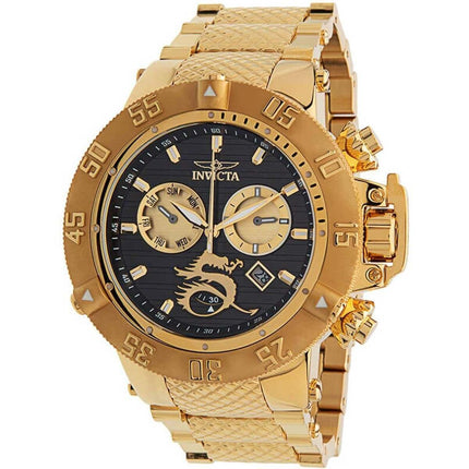 Invicta Men's Quartz Watch - Subaqua Noma III Chronograph Yellow Gold Bracelet | 33405 ,