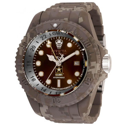 Invicta Men's Quartz Watch - U.S. Army Steel Bracelet Rotating Bezel | 34578 ,