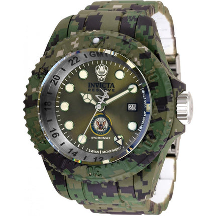 Invicta Men's Quartz Watch - U.S. Navy Green Dial Stainless Steel Bracelet | 35322 ,